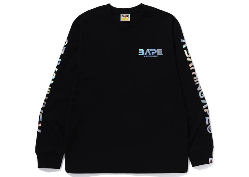 BAPE Moon Photo L/S Tee Black