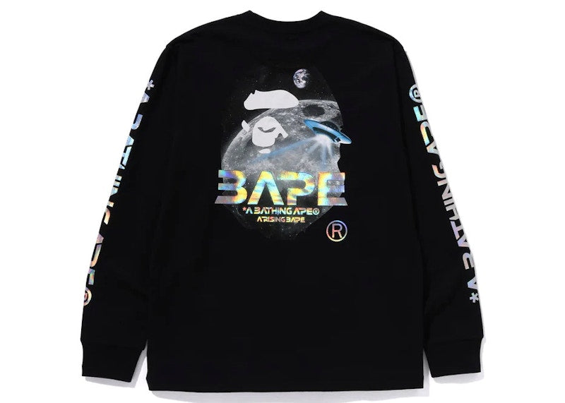 BAPE Moon Photo L/S Tee Black