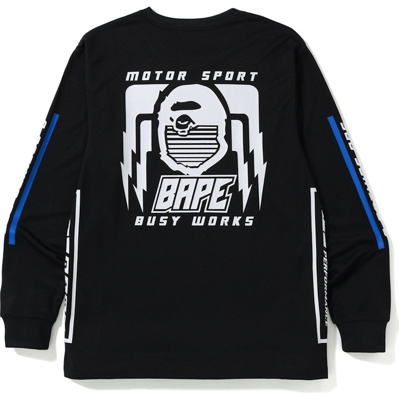 BAPE Motor Sport L/S Tee Black