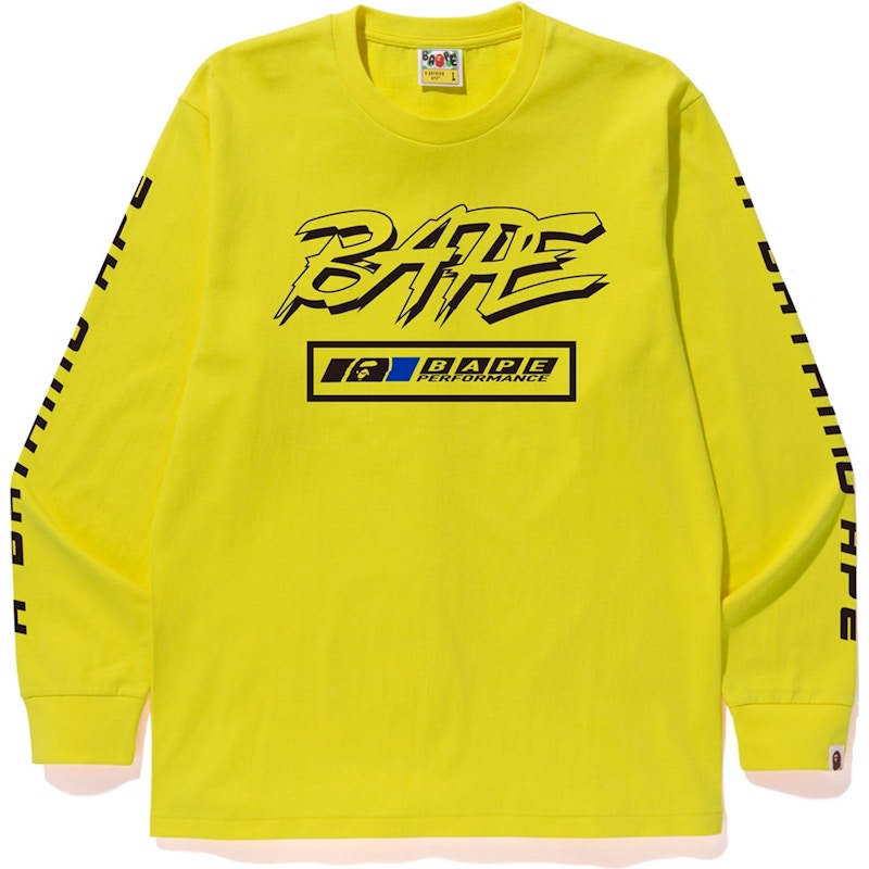 BAPE Motor Sport L/S Tee Yellow