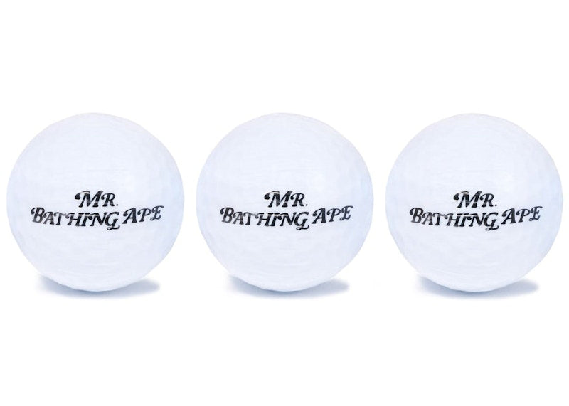 BAPE Mr. Bathing Ape Golf Ball Set White