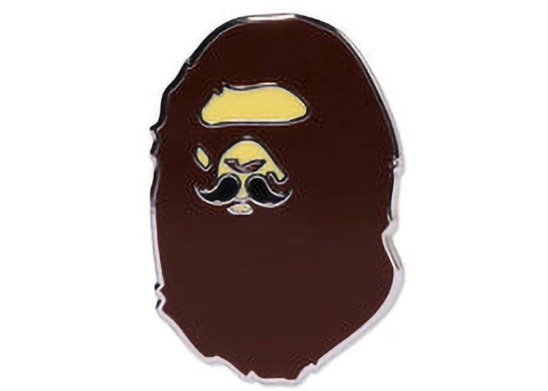 BAPE Mr. Bathing Ape Golf Clip Marker Brown Silver