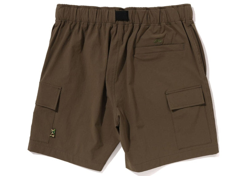 BAPE Mr Bathing Ape Multi Pocket Wide Fit Shorts Olive Drab