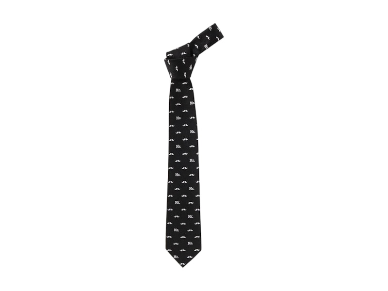 BAPE Mr Bathing Ape Pattern Tie Black