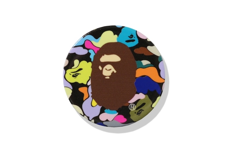 BAPE Multi Camo Ape Head Popsocket Black