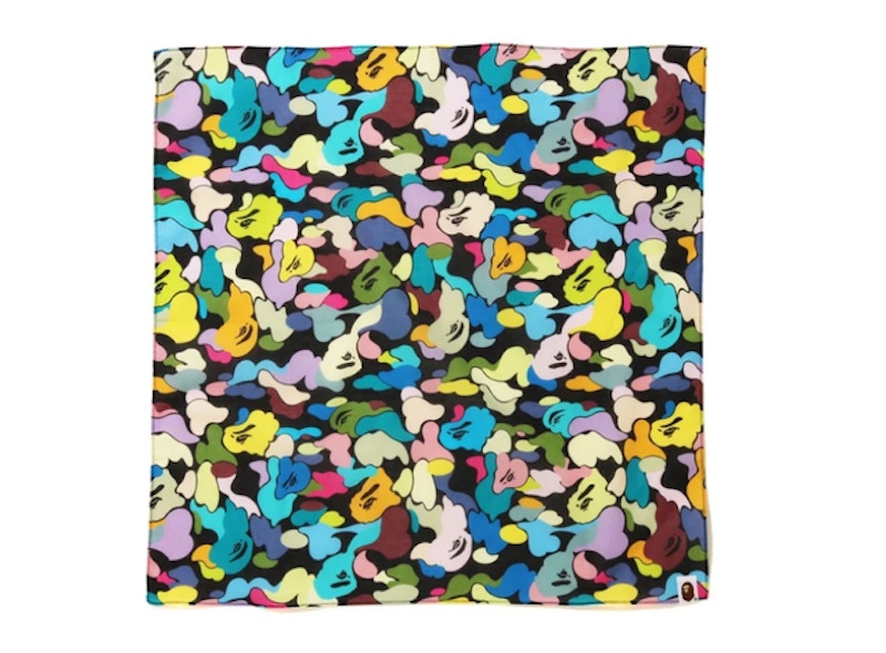 BAPE Multi Camo Bandana Black