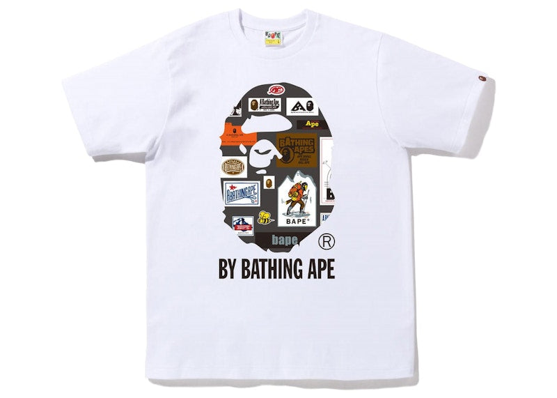 BAPE Multi Label By Bathing Ape Tee White