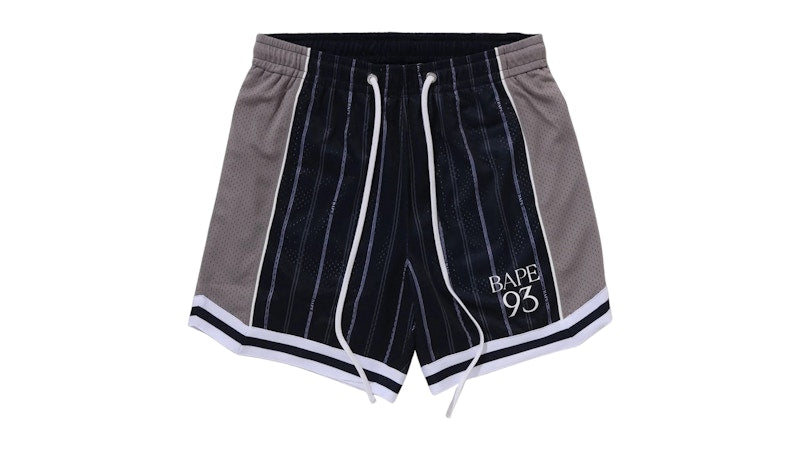 BAPE Multi Logo Reversible Relaxed Fit Sweat Shorts Navy