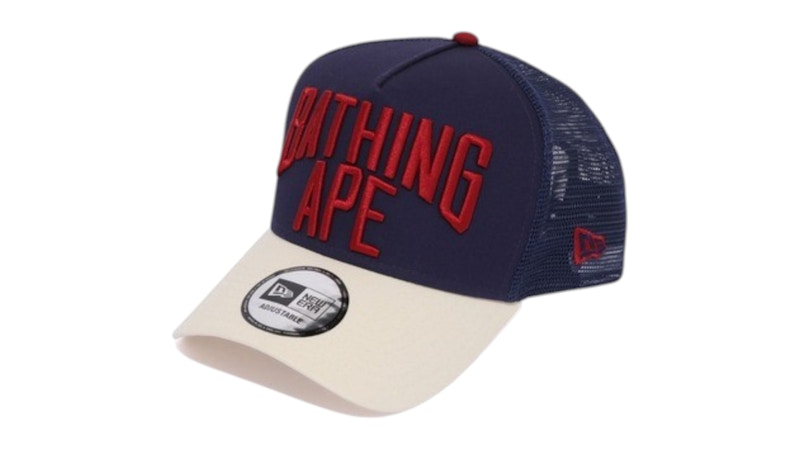 BAPE NYC Logo New Era 9Forty Cap Navy