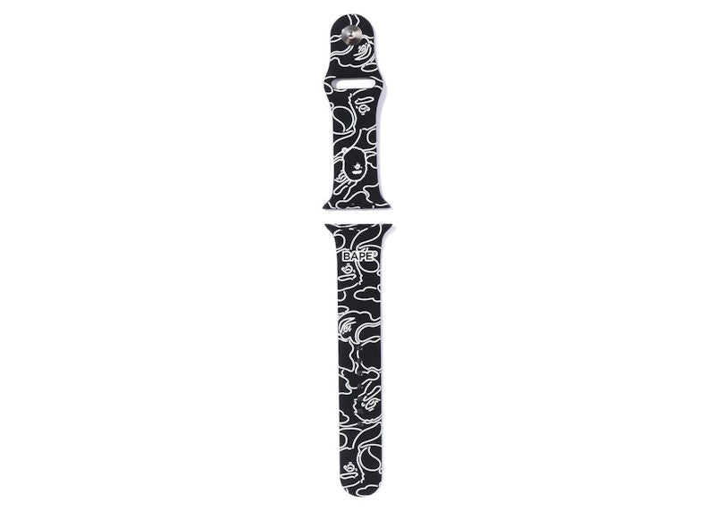 BAPE Neon Camo Apple Watch Band (41/45mm) Black