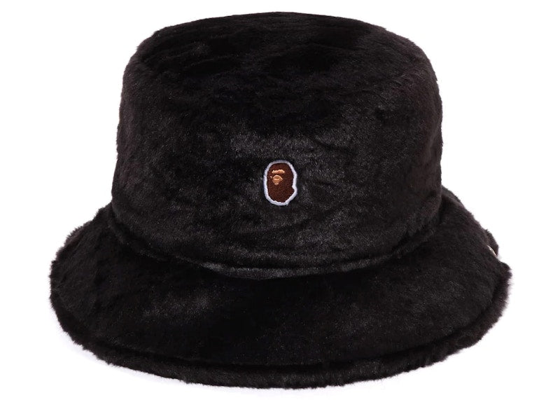 BAPE Neon Camo Fur Hat Black