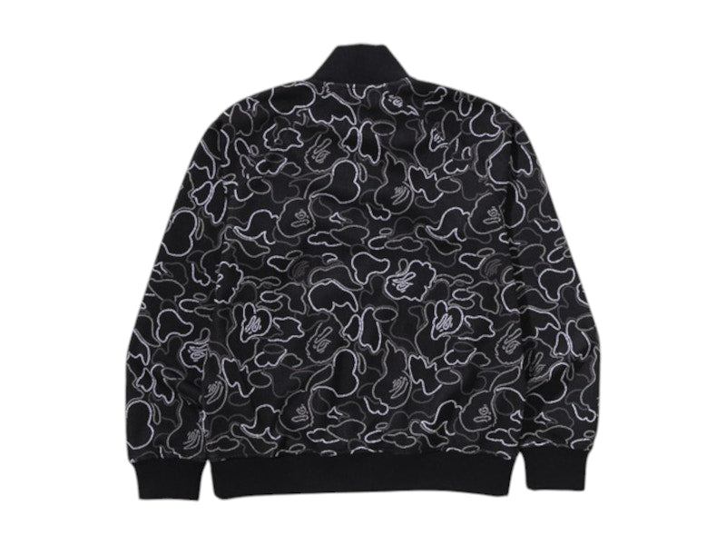 BAPE Neon Camo Jacquard Track Jacket Black