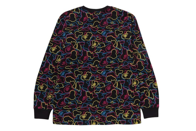 BAPE Neon Camo L/S Tee Multi