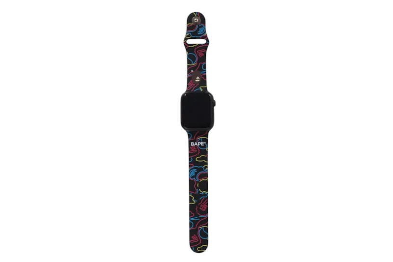 BAPE Neon Camo Watch Band Black