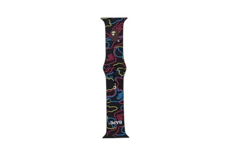 BAPE Neon Camo Watch Band Black