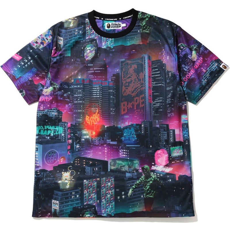 BAPE Neon Tokyo T-shirt Black