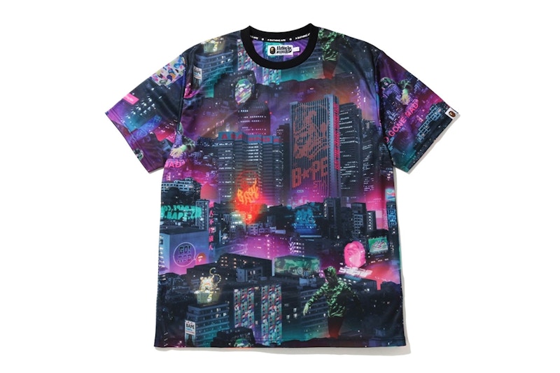 BAPE Neon Tokyo Tee Multi