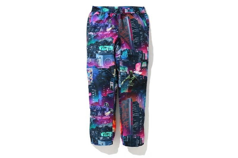 BAPE Neon Tokyo Track Pants Black