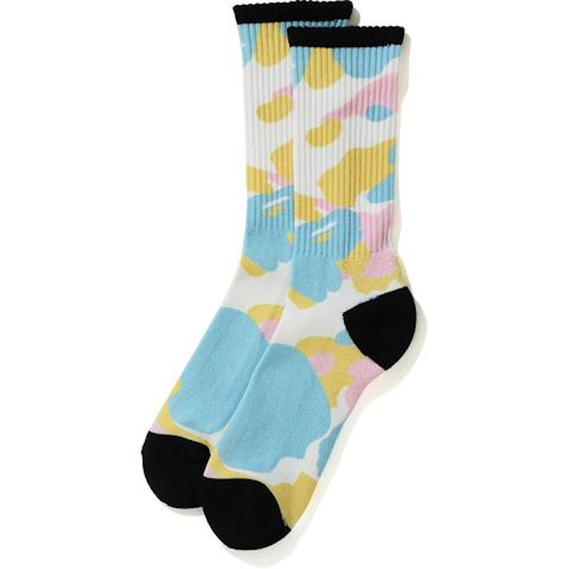 BAPE New Multi Camo Socks White