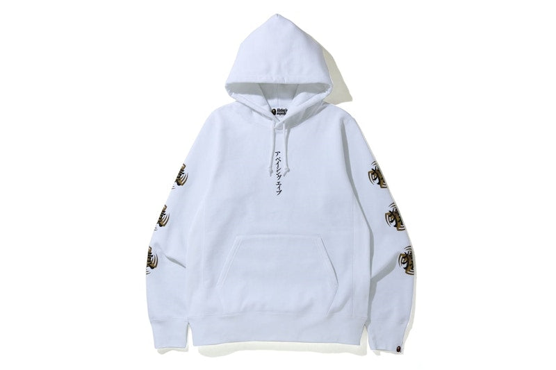 BAPE Ninja Pullover Hoodie White