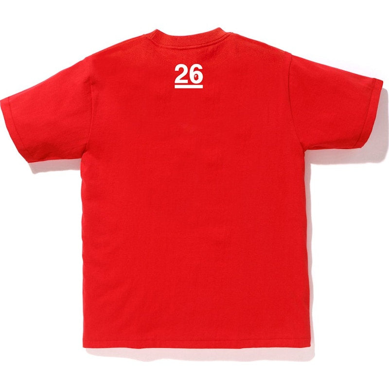 BAPE Nowhere 26th Anniversary Tee Red