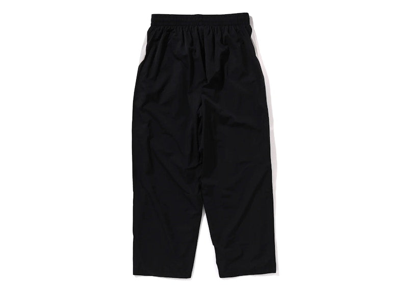BAPE Nylon Loose Fit Track Pants Black