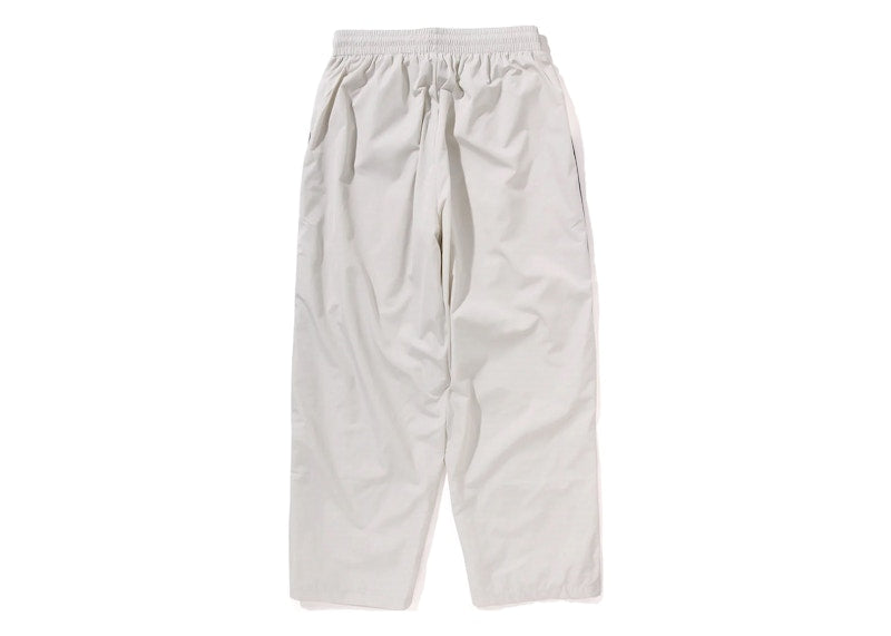 BAPE Nylon Loose Fit Track Pants Ivory