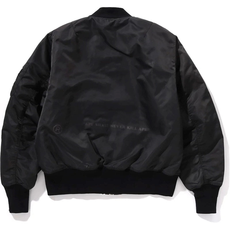 BAPE Nylon MA-1 Jacket Black