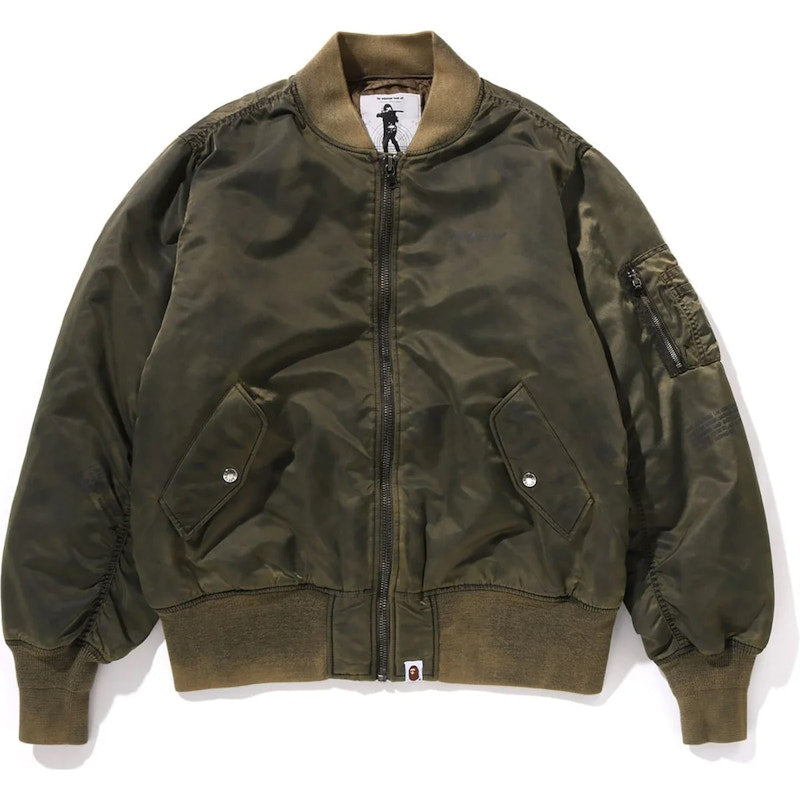 BAPE Nylon MA-1 Jacket Olive Drab