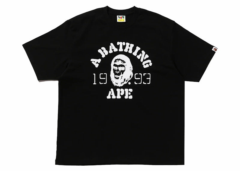 BAPE OG Ape Head College Relaxed Fit Tee Black