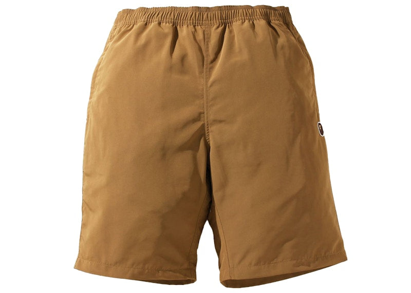 BAPE One Point Beach Shorts Beige