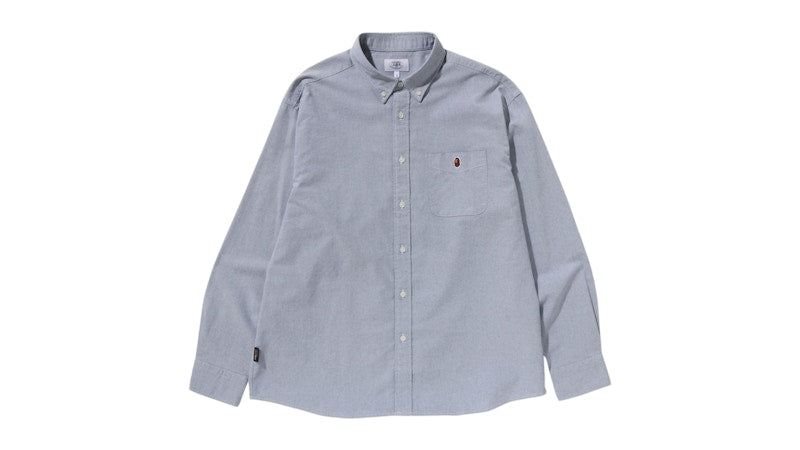 BAPE One Point Cordura Oxford Shirt Gray