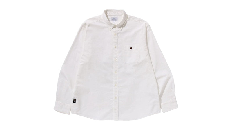BAPE One Point Cordura Oxford Shirt White