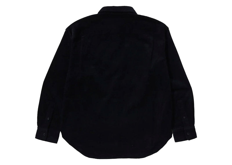 BAPE One Point Corduroy L/S Shirt Charcoal