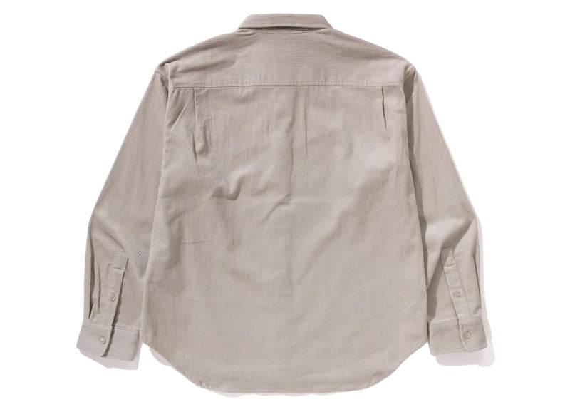BAPE One Point Corduroy L/S Shirt Ivory