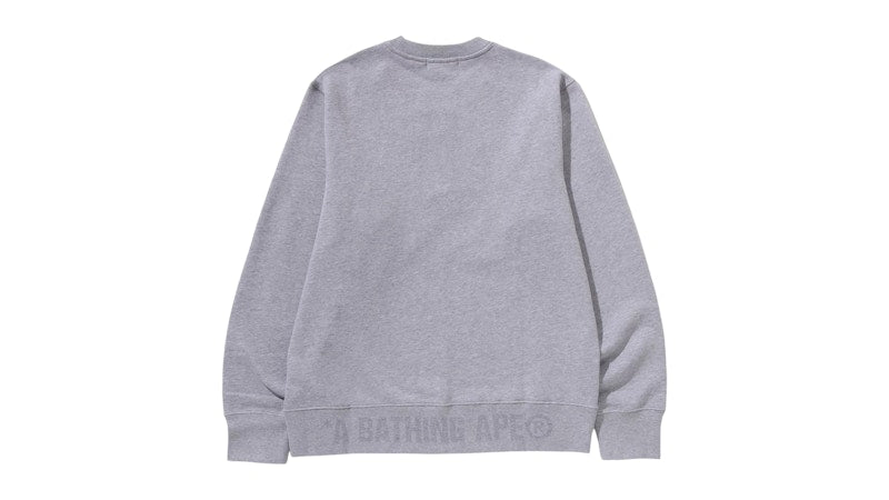 BAPE One Point Crewneck Sweatshirt (FW25) Gray