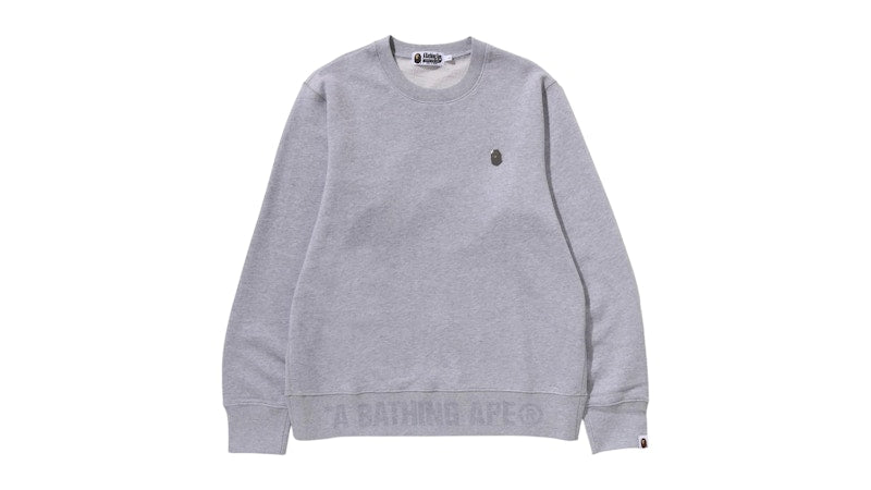 BAPE One Point Crewneck Sweatshirt (FW25) Gray