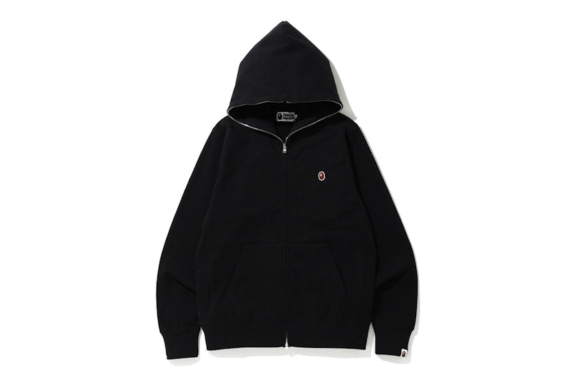 BAPE One Point Full Zip Hoodie Black