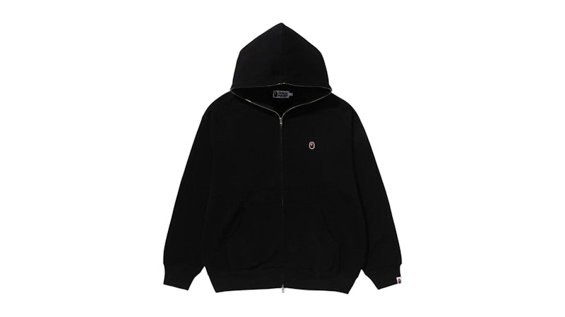 BAPE One Point Full Zip Hoodie (FW25) Black