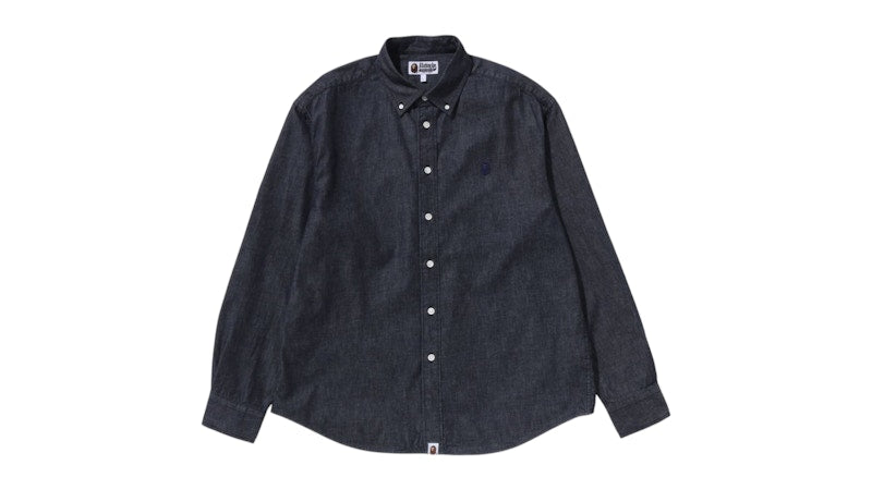 BAPE One Point Light Weight Denim L/S Shirt Indigo