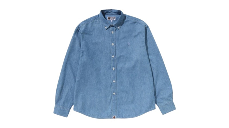 BAPE One Point Light Weight Denim L/S Shirt Lightindi