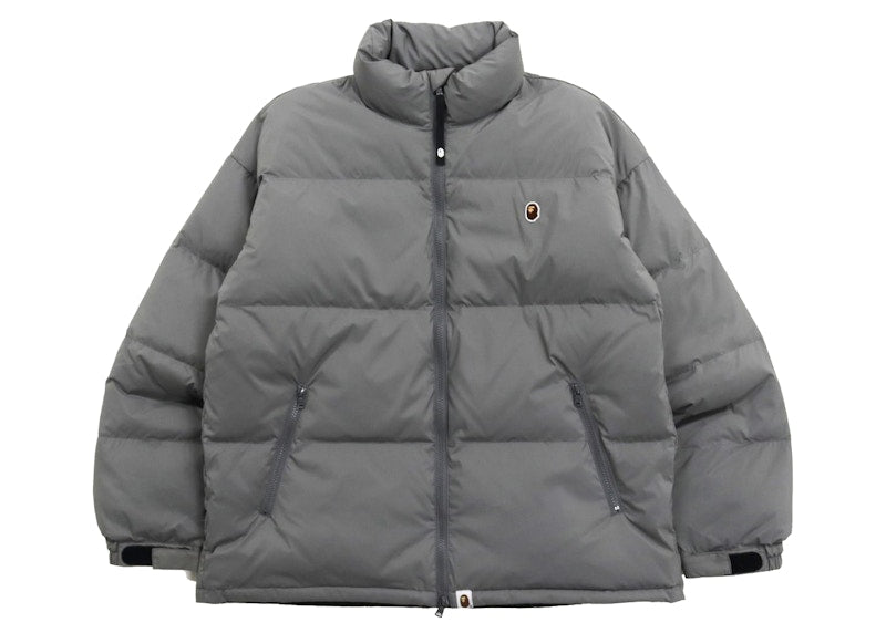 BAPE One Point Loose Fit Down Jacket Gray