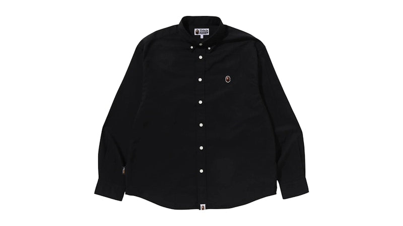 BAPE One Point Oxford L/S Shirt Black