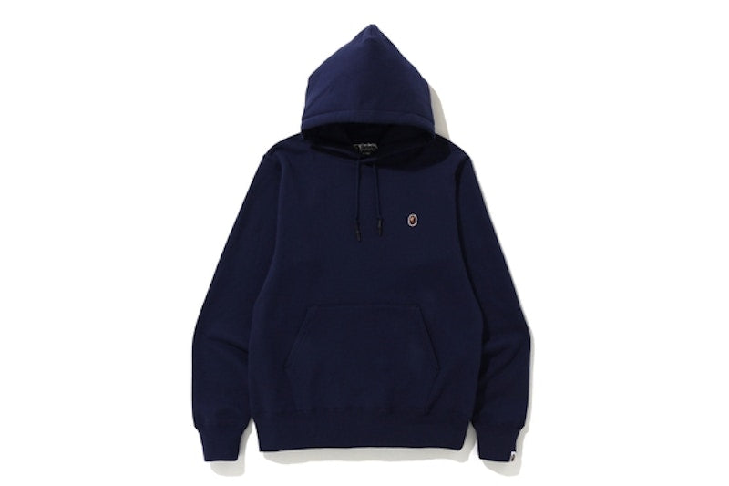 BAPE One Point Pullover Hoodie Navy
