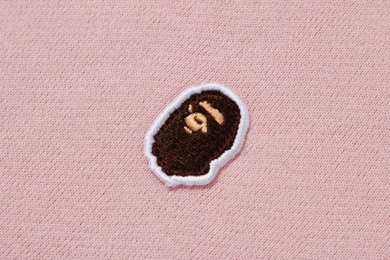 BAPE One Point Pullover Hoodie Pink