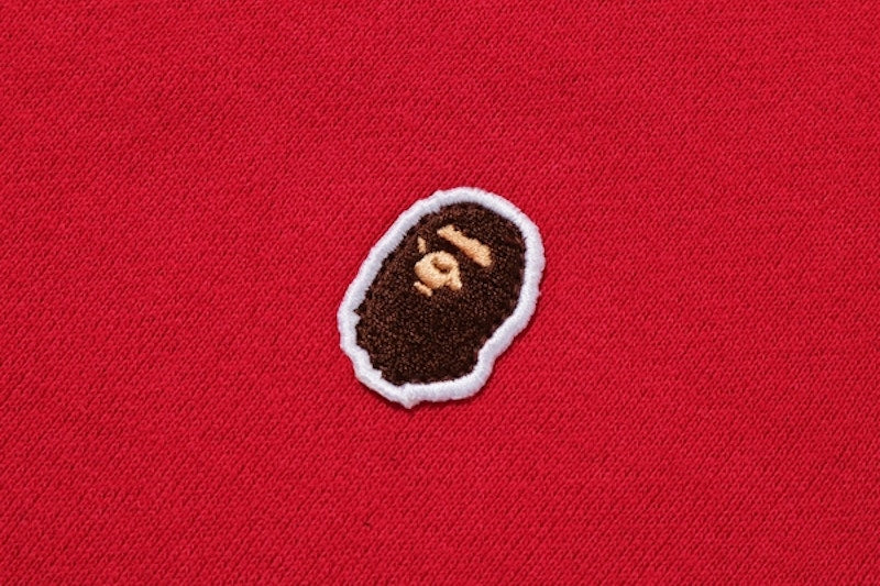 BAPE One Point Pullover Hoodie Red