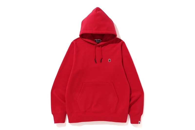 BAPE One Point Pullover Hoodie Red