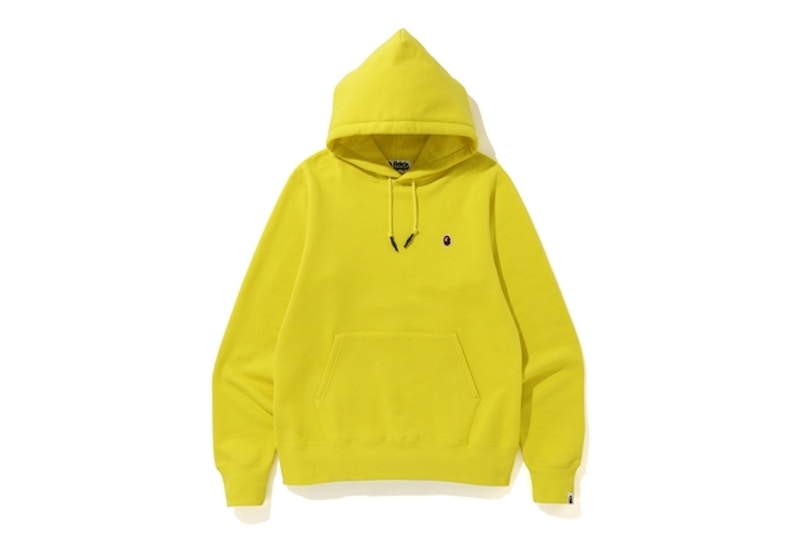 BAPE One Point Pullover Hoodie Yellow