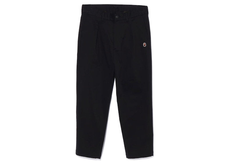 BAPE One Point Relaxed Fit Chino Pants Black
