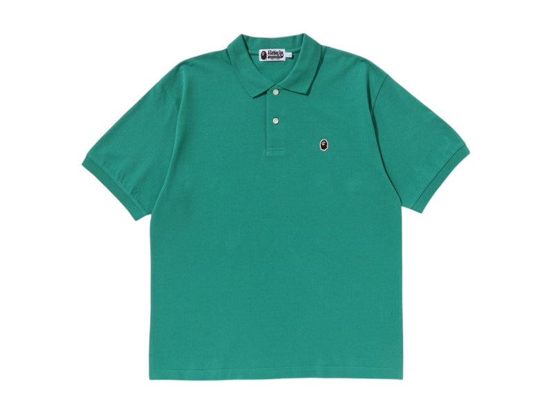BAPE One Point Relaxed Fit Polo Shirt Green
